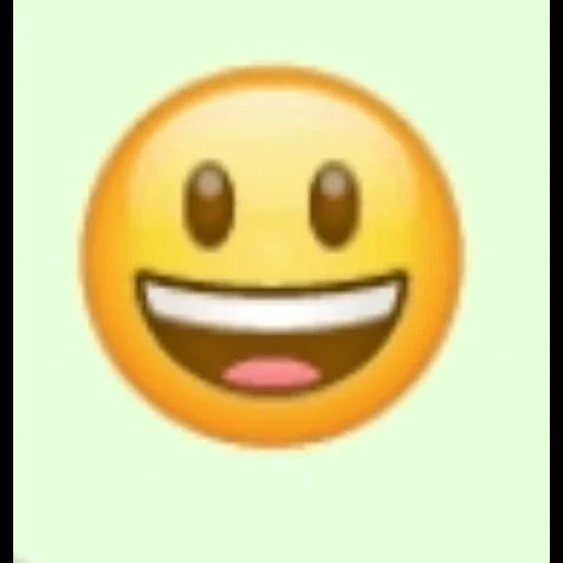emoji, emoji, emoticon, lächelndem emoji, das grinsende gesicht von emoji