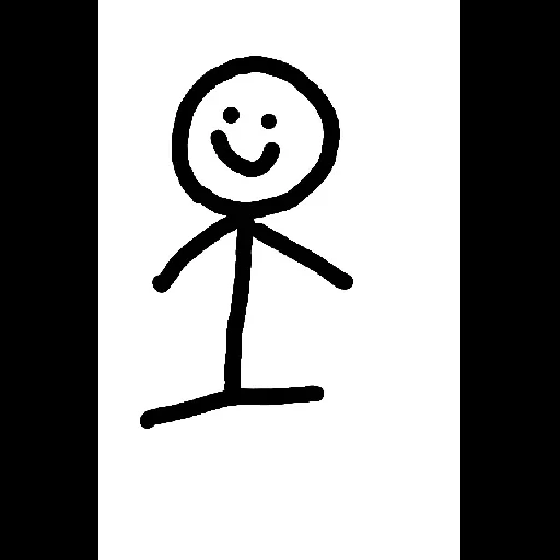 человек, stickman, стикманы, стикмен девушка, стикмен улыбается