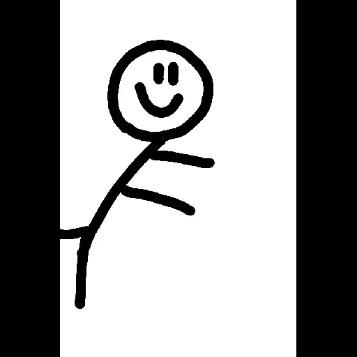 segno, le persone, stikkeman kgm, stickman girl, stickman sorride