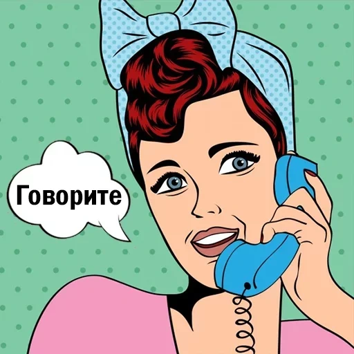 pop art, pop art girl, pop art illustrations, clip art cartoon female mobile phone