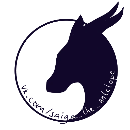 logo, silhouette, the outline of a horse, horse profile, icon horse