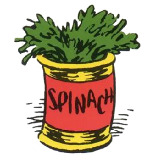 spinaci, spinaci, pianta, disegno di spinaci, cartone animato di spinaci