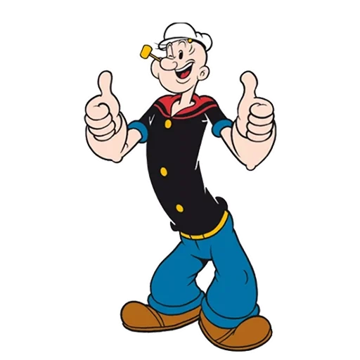 моряк папай, моряк попай, моряк папай мультик, морячок папай шпинат, герой американского мультфильма моряк папай