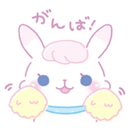 kawaii, cher lapin, cheur art de lapin