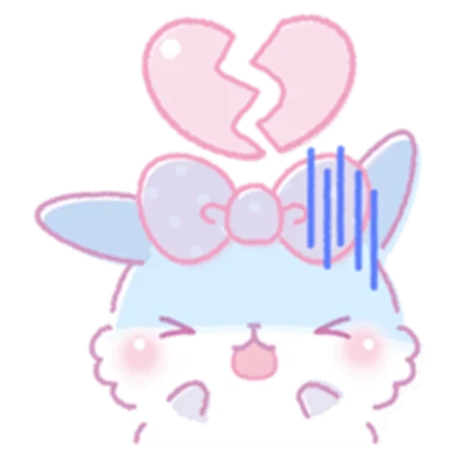 kawaii, hearts, kawaii stickers