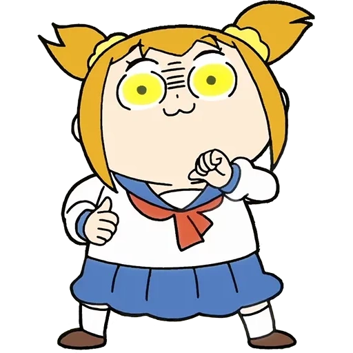 anime, anime, anime drawings, pop team epic, anime characters