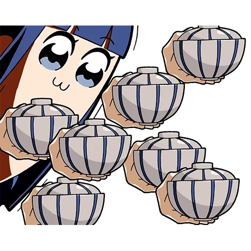 kunstwerke, cape head, fan art, team epic, pop team epic