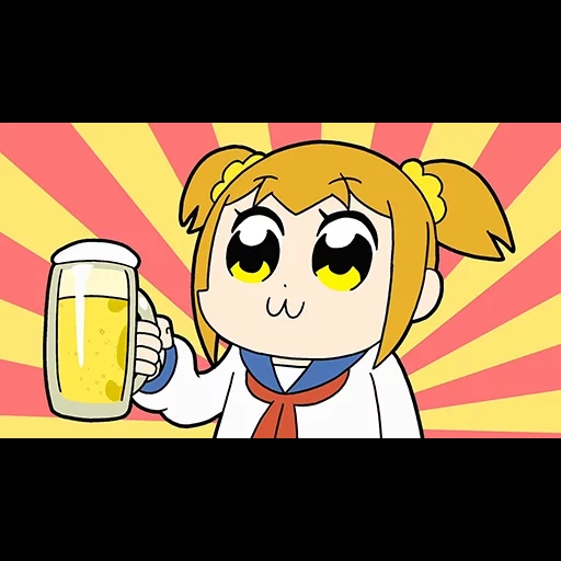 pop team epic, pop tim animación épica, epic del loro, equipo de música pop épico llorando, pop team epic popuko