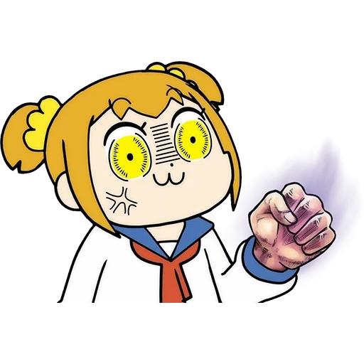 anime, team epic, pop team epic, pop epic, beef or chicken pop epic