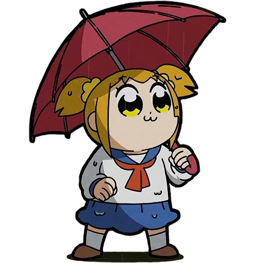 anime lucu, pop team epic, karakter anime, pop epic 2018, epik populer burung beo