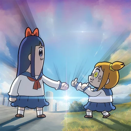 team epic, pop team epic, pop team epic style, pop team epic crossover, funimation entertainment