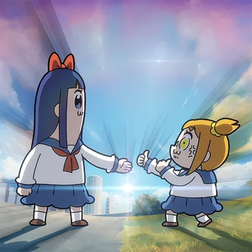 team epic, pop team epic, стиль pop team epic, кроссовер pop team epic, funimation entertainment