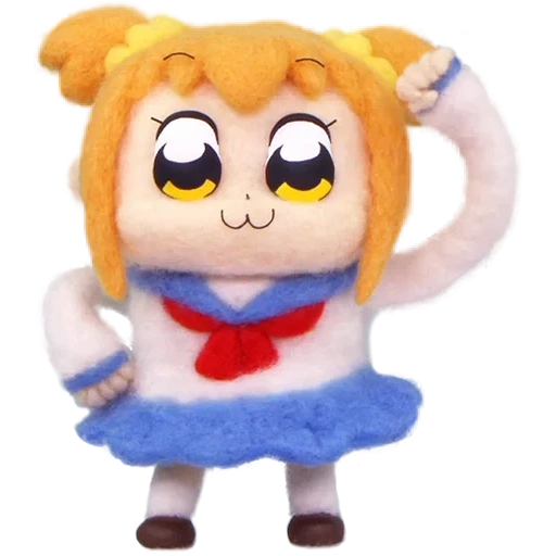 juguetes, pop team epic, pop team epic plush, pop team epic popuko, pequeña estatua épica del equipo popular