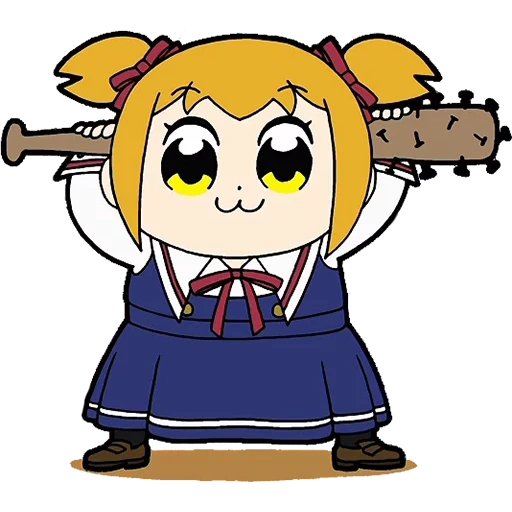 аниме, попуко, попуко лимон, pop team epic, персонажи аниме