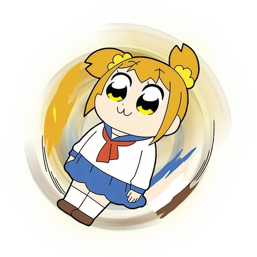 animación, pop team epic, personajes de animación, lápiz pintura animación pop épico