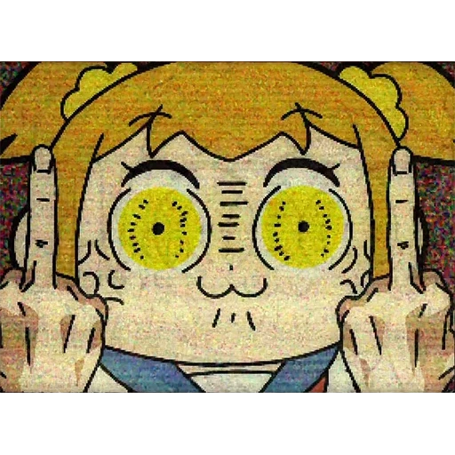 team epic, der papagei wird wütend, pop team epic, anime sketch, bilder für kinder