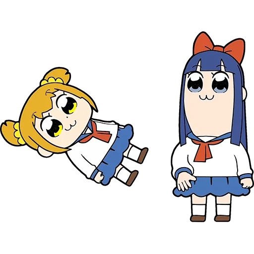 pop team epic, papel de animação, poputepipikiku season 3-4, poputepipikiku épico popular