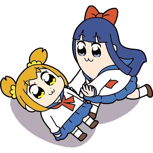 anime, anime, tim epic, pop team epic, tim musik pop epik walikota new york