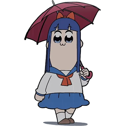 anime go, pop team epic, karakter anime, tim pop epik menangis