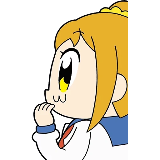 animação, team epic, limão papagaio, pop team epic, imagem de personagem de anime