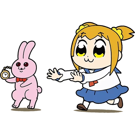 anime, anime, die personen, pop team epic, anime charaktere