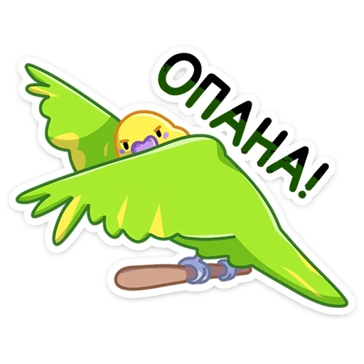 parrot, evil parrot, parrot sticker