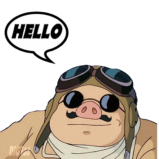 joke, studio ghibli, hayao miyazaki anime, hayao miyazaki pig pilot