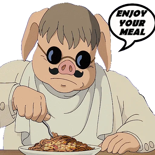 piada, anime alimentar, porco rosso, personagens de anime, ghibli porco rosso