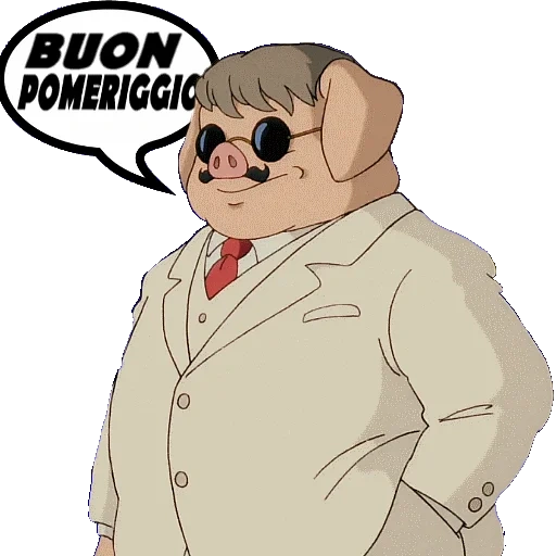 anime, umano, porco rosso, porco rosso