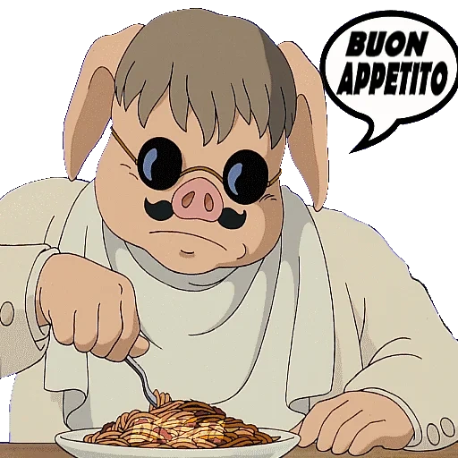 piada, humano, porco rosso 1992, ghibli porco rosso, hayao miyazaki pig