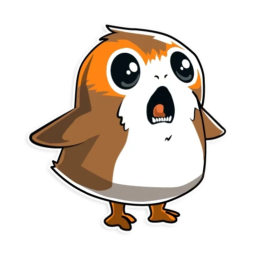 porg, porgy, burung porga, porg star wars