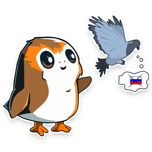 porg, burung porga, menggambar porgie, porgie star wars