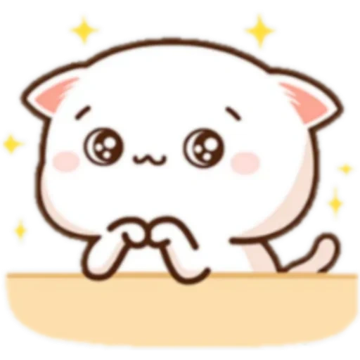 kavai cat, kawaii cats, mochi peach cat, cute chibi cat, mochi mochi peach cat