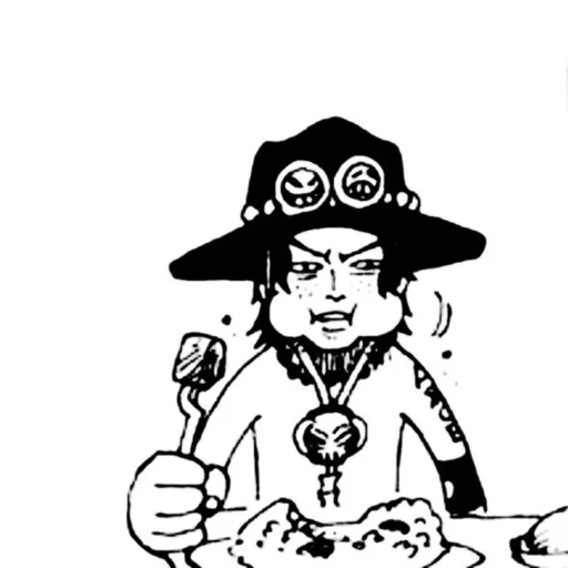 diabo, one piece ace, itens na mesa, anatomia do diabo, cortar a lâmina do diabo