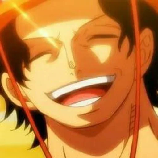 ace, ace one piece, ace smiles, one piece luffy, one piece animation