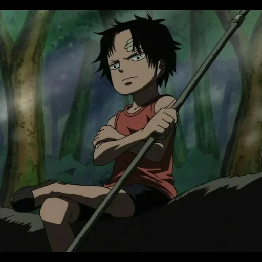 luffy, ace infancia, manki de luffy, ace de la infancia, william dunbar code lyoko