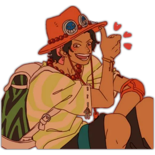 un pezzo, art luffy, ace portgas, portgas d ace, anime pirata art