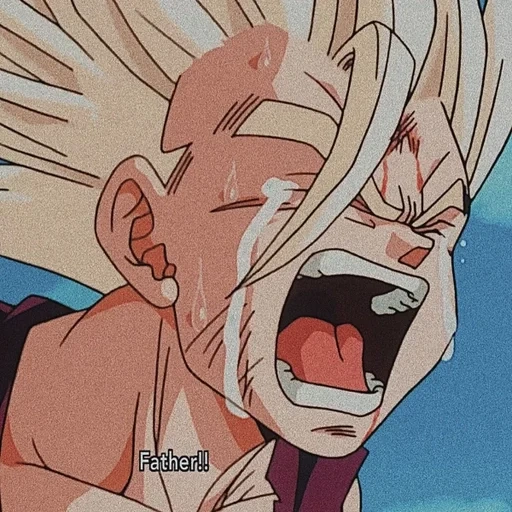 longzhuzet, ssj2 gohan cry, dragon ball, longzhu chao, herói de herança longzhu bp