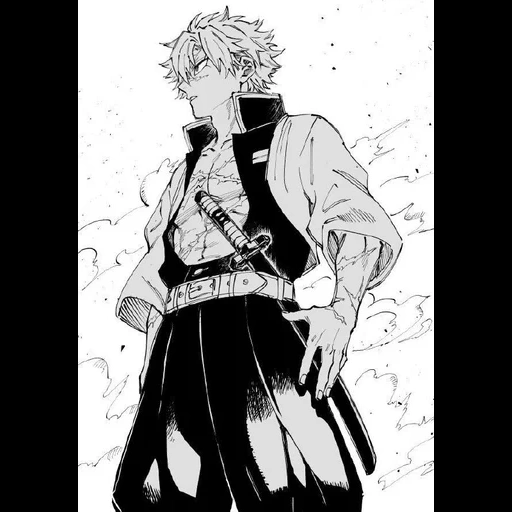 bakugo katsuki, personagens de anime, manga grimmjou blich, minha academia heróica, demônios de corte da lâmina edith