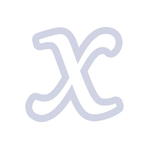 modèle x, icône de la croix, insigne en croix, icône au néon, chromosome d'icône