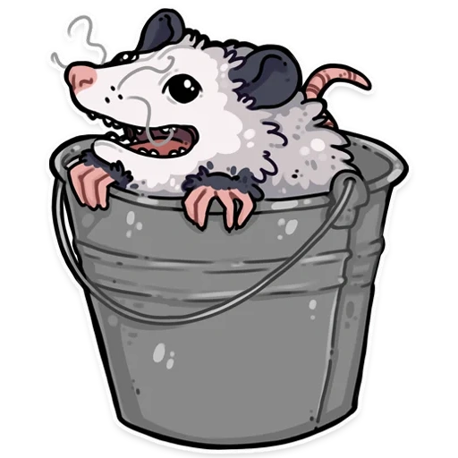 opossum, oposum art, anime oposum, dessin d'oposum