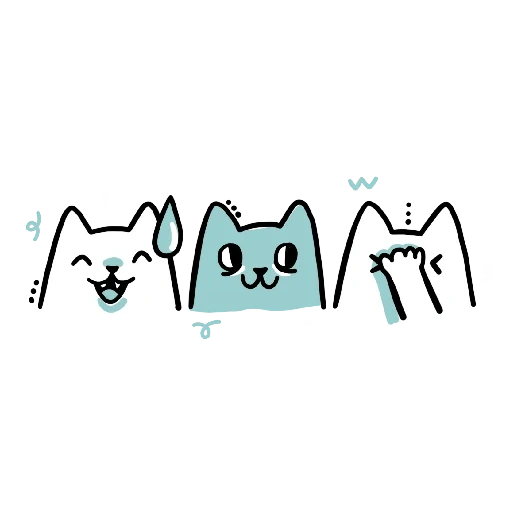 cat, cat, seal, cute cat, rainbow_neko emoji