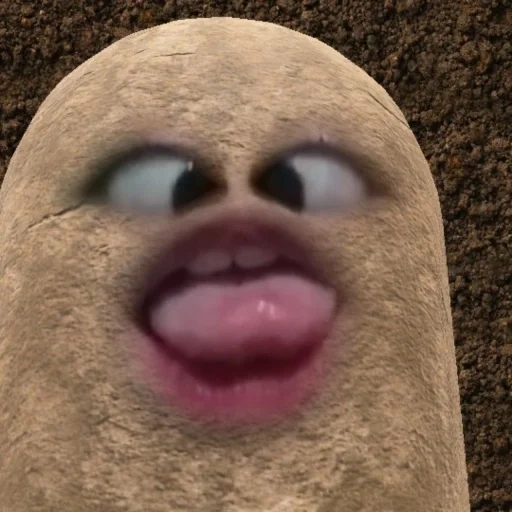 plaisanter, humain, pommes de terre, pommes de terre, le visage est drôle