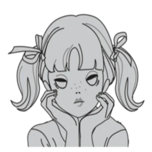 figura, animação fofa, imagem de anime, padrão de anime bonito, pintura de garota anime