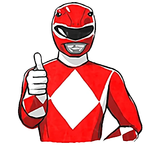 ranger, ranger yang kuat, powerful ranger facebook, stiker mighty ranger