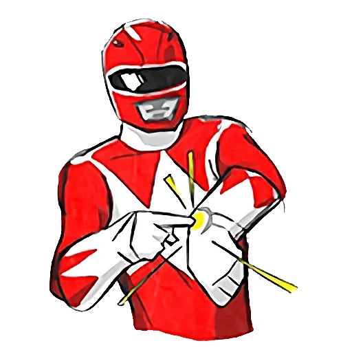 ranger, animation series, mighty rangers, mighty ranger sticker