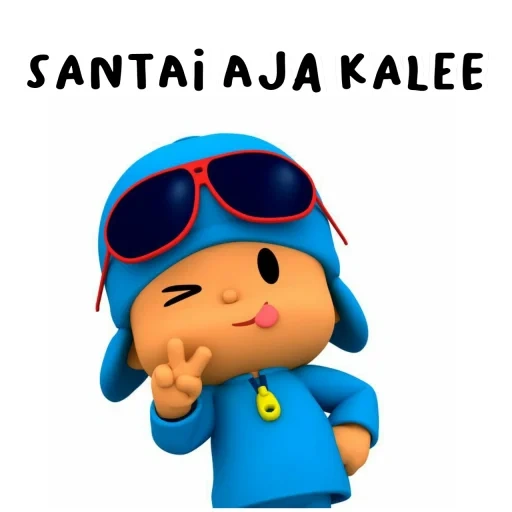 pepe, mainan, pogoyo awu, tenang saja dia marah, let's go pocoyo