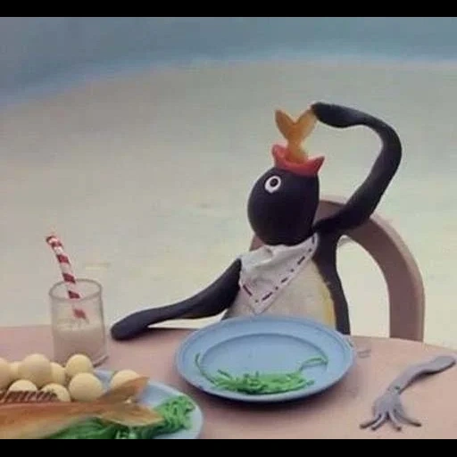 pingu, предметы на столе, noot, блюда, pingu happy