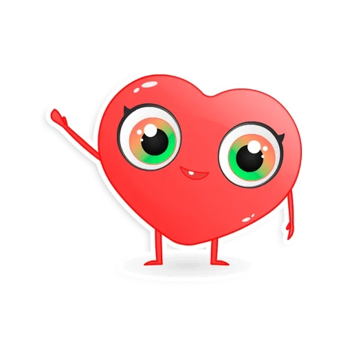 heart, heart heart, heart in eyes, a happy heart, heart illustration