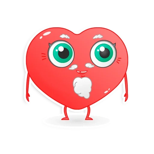 heart, heart in eyes, a happy heart, a happy heart, heart illustration